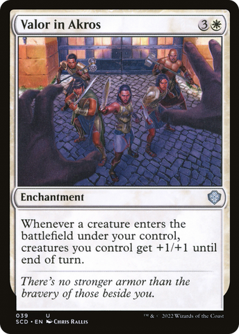 Valor in Akros [Starter Commander Decks] - The Mythic Store | 24h Order Processing