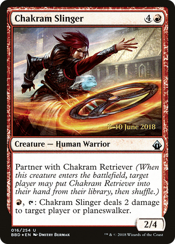 Chakram Slinger [Battlebond Prerelease Promos] - The Mythic Store | 24h Order Processing