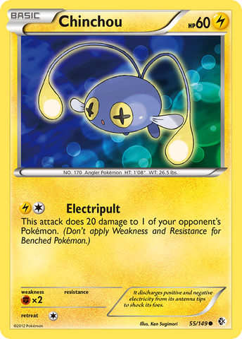Chinchou (55/149) [Black & White: Boundaries Crossed] - The Mythic Store | 24h Order Processing