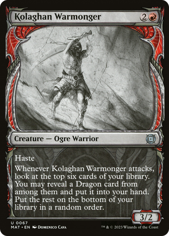 Kolaghan Warmonger (Showcase) [March of the Machine: The Aftermath] - The Mythic Store | 24h Order Processing