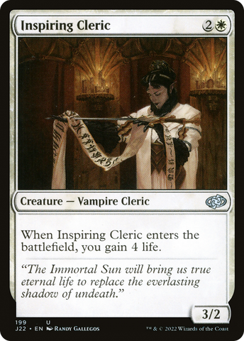 Inspiring Cleric [Jumpstart 2022] - The Mythic Store | 24h Order Processing