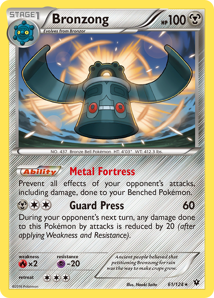 Bronzong (61/124) [XY: Fates Collide] - The Mythic Store | 24h Order Processing