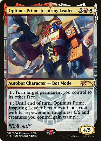 Optimus Prime, Inspiring Leader [Heroes of the Realm 2018] - The Mythic Store | 24h Order Processing