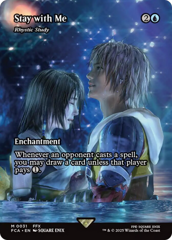 Stay with Me - Rhystic Study (Showcase) [FINAL FANTASY : Through the Ages] - The Mythic Store | 24h Order Processing