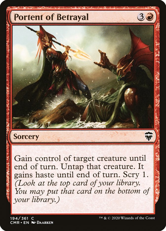 Portent of Betrayal [Commander Legends] - The Mythic Store | 24h Order Processing
