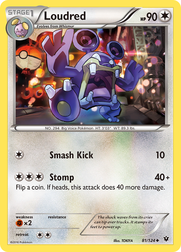 Loudred (81/124) [XY: Fates Collide] - The Mythic Store | 24h Order Processing