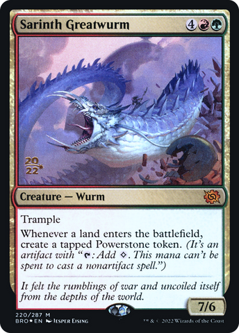 Sarinth Greatwurm [The Brothers' War Prerelease Promos] - The Mythic Store | 24h Order Processing