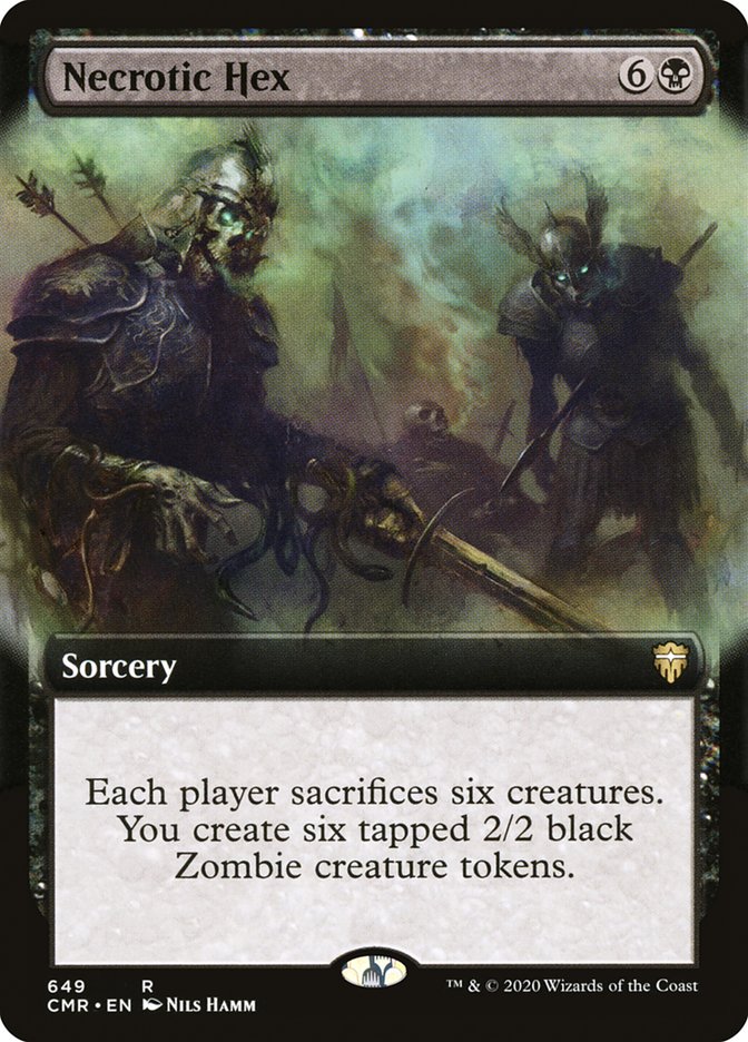 Necrotic Hex (Extended Art) [Commander Legends] - The Mythic Store | 24h Order Processing
