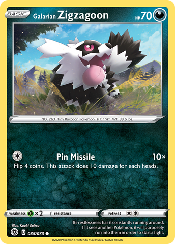 Galarian Zigzagoon (035/073) [Sword & Shield: Champion's Path] - The Mythic Store | 24h Order Processing