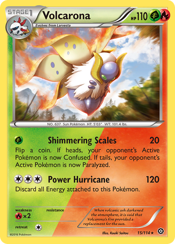 Volcarona (15/114) [XY: Steam Siege] - The Mythic Store | 24h Order Processing