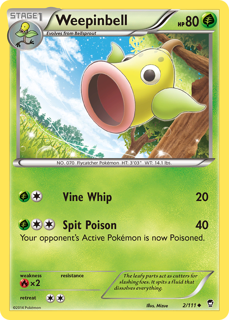 Weepinbell (2/111) [XY: Furious Fists] - The Mythic Store | 24h Order Processing