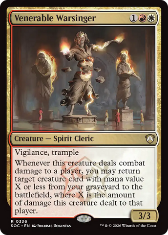 Venerable Warsinger [Secrets of Strixhaven Commander] - The Mythic Store | 24h Order Processing
