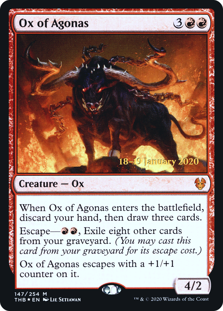 Ox of Agonas [Theros Beyond Death Prerelease Promos] - The Mythic Store | 24h Order Processing