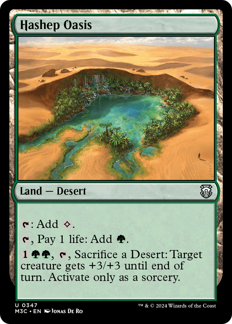 Hashep Oasis (Ripple Foil) [Modern Horizons 3 Commander] - The Mythic Store | 24h Order Processing