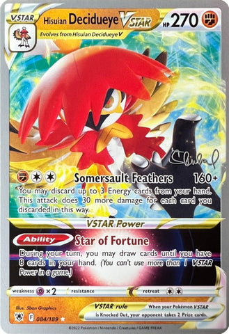 Hisuian Decidueye VSTAR (084/189) (ADP - Ondrej Skubal) [World Championships 2022] - The Mythic Store | 24h Order Processing