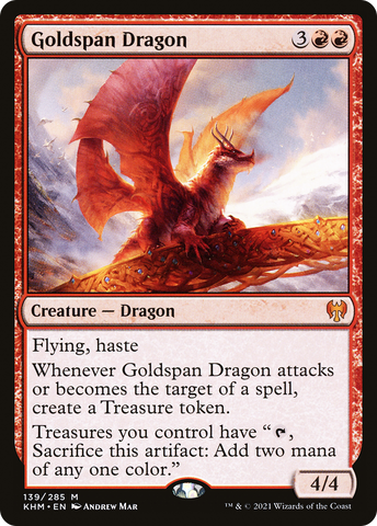 Goldspan Dragon [Kaldheim] - The Mythic Store | 24h Order Processing