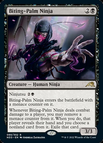 Biting-Palm Ninja [Kamigawa: Neon Dynasty] - The Mythic Store | 24h Order Processing