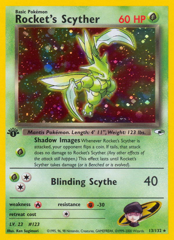 Rocket's Scyther (13/132) [Gym Heroes 1st Edition] - The Mythic Store | 24h Order Processing