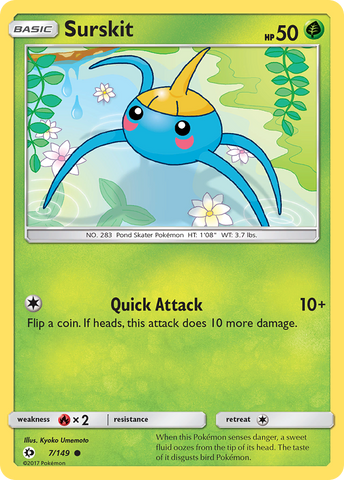 Surskit (7/149) [Sun & Moon: Base Set] - The Mythic Store | 24h Order Processing