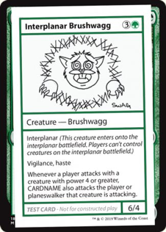 Interplanar Brushwagg (2021 Edition) [Mystery Booster Playtest Cards] - The Mythic Store | 24h Order Processing