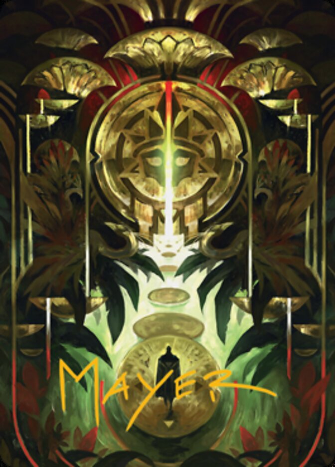 Jetmir's Garden 1 Art Card (Gold-Stamped Signature) [Streets of New Capenna Art Series] - The Mythic Store | 24h Order Processing