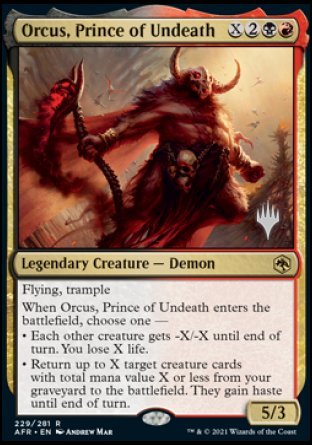 Orcus, Prince of Undeath (Promo Pack) [Dungeons & Dragons: Adventures in the Forgotten Realms Promos] - The Mythic Store | 24h Order Processing
