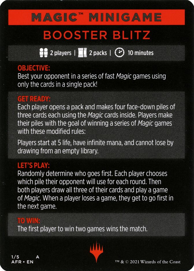 Booster Blitz (Magic Minigame) [Dungeons & Dragons: Adventures in the Forgotten Realms Minigame] - The Mythic Store | 24h Order Processing