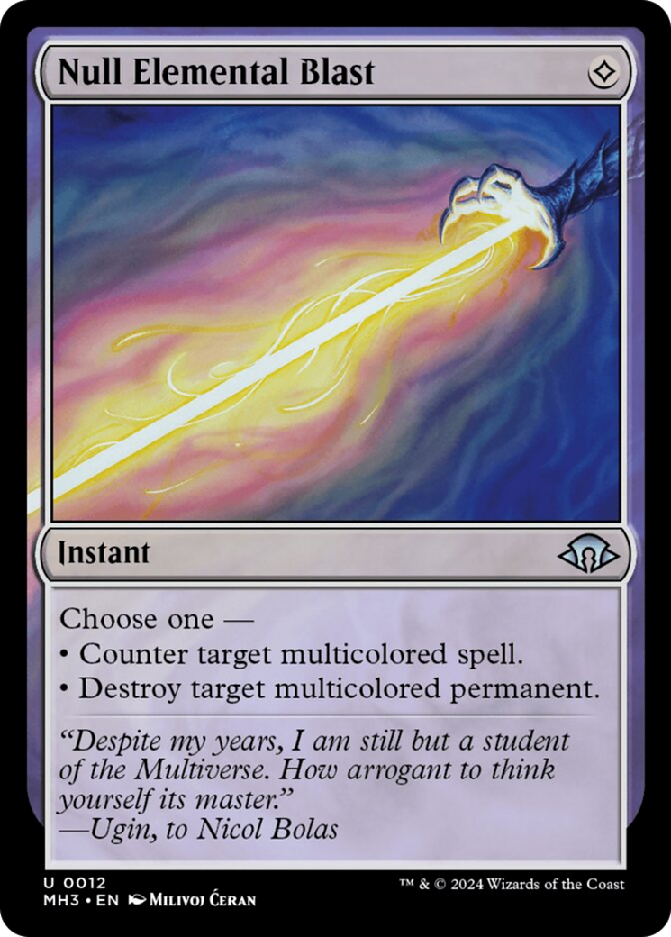 Null Elemental Blast [Modern Horizons 3] - The Mythic Store | 24h Order Processing