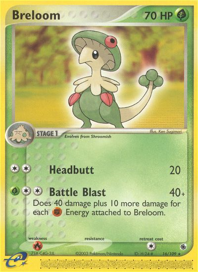 Breloom (16/109) [EX: Ruby & Sapphire] - The Mythic Store | 24h Order Processing