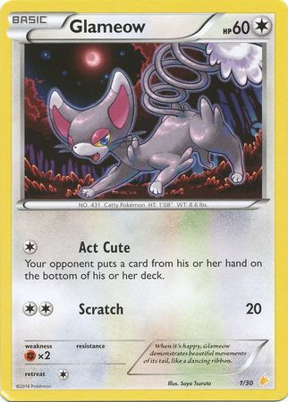 Glameow (1/30) [XY: Trainer Kit 3 - Pikachu Libre] - The Mythic Store | 24h Order Processing