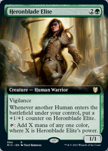 Heronblade Elite (Extended Art) [Innistrad: Midnight Hunt Commander] - The Mythic Store | 24h Order Processing