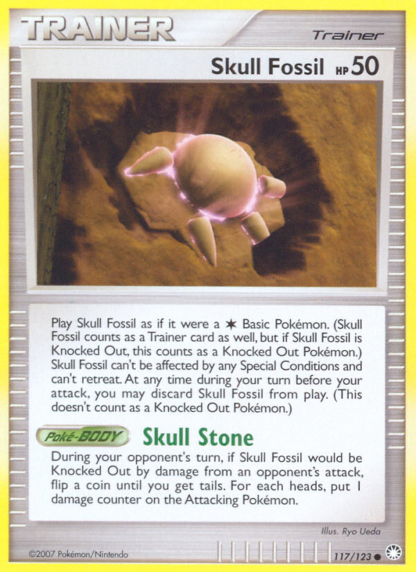 Skull Fossil (117/123) [Diamond & Pearl: Mysterious Treasures] - The Mythic Store | 24h Order Processing