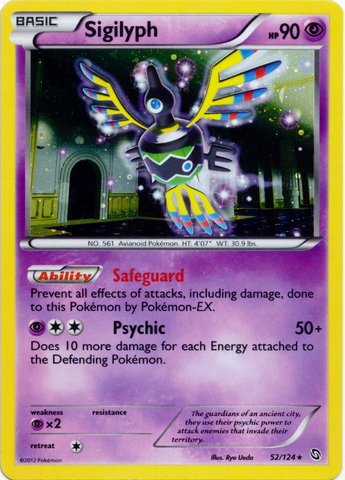 Sigilyph (52/124) (Cosmos Holo) [Black & White: Dragons Exalted] - The Mythic Store | 24h Order Processing