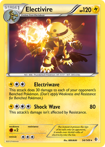 Electivire (54/149) [Black & White: Boundaries Crossed] - The Mythic Store | 24h Order Processing