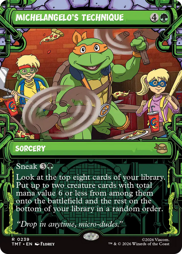 Michelangelo's Technique (Showcase) [Teenage Mutant Ninja Turtles] - The Mythic Store | 24h Order Processing