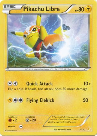 Pikachu Libre (14/30) [XY: Trainer Kit 3 - Pikachu Libre] - The Mythic Store | 24h Order Processing