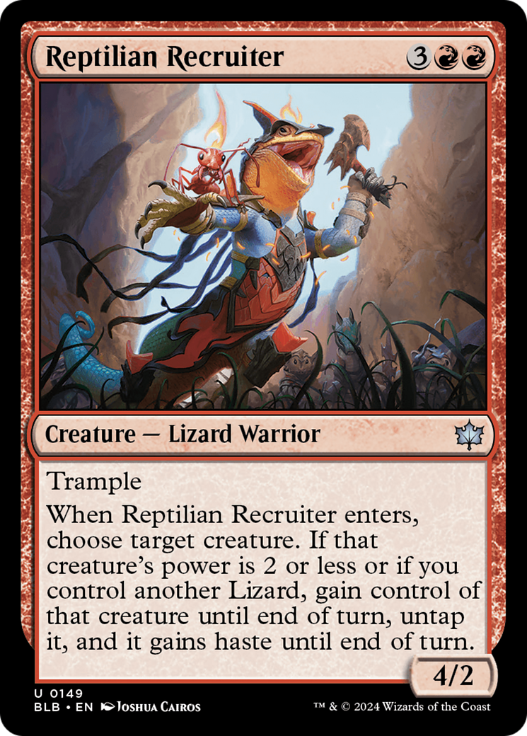 Reptilian Recruiter [Bloomburrow] - The Mythic Store | 24h Order Processing