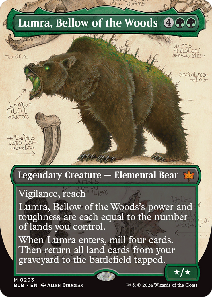 Lumra, Bellow of the Woods (Borderless) (0293) [Bloomburrow] - The Mythic Store | 24h Order Processing