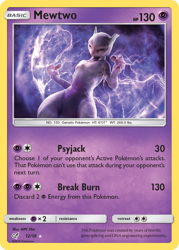 Mewtwo (12/18) [Sun & Moon: Detective Pikachu] - The Mythic Store | 24h Order Processing