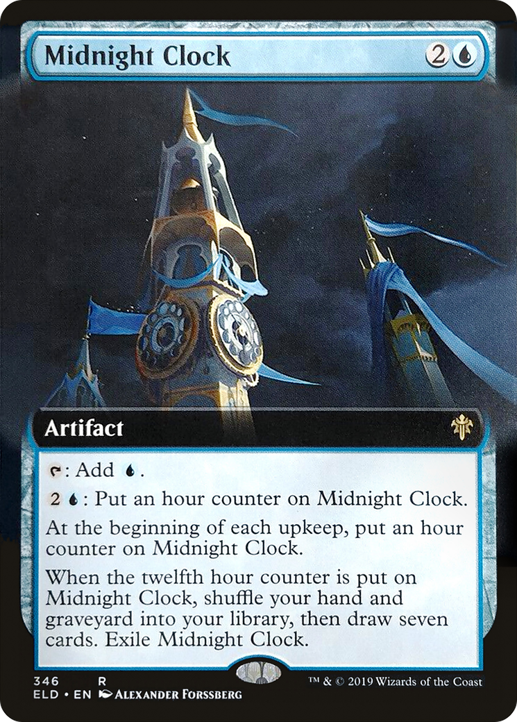 Midnight Clock (Extended Art) [Throne of Eldraine] - The Mythic Store | 24h Order Processing