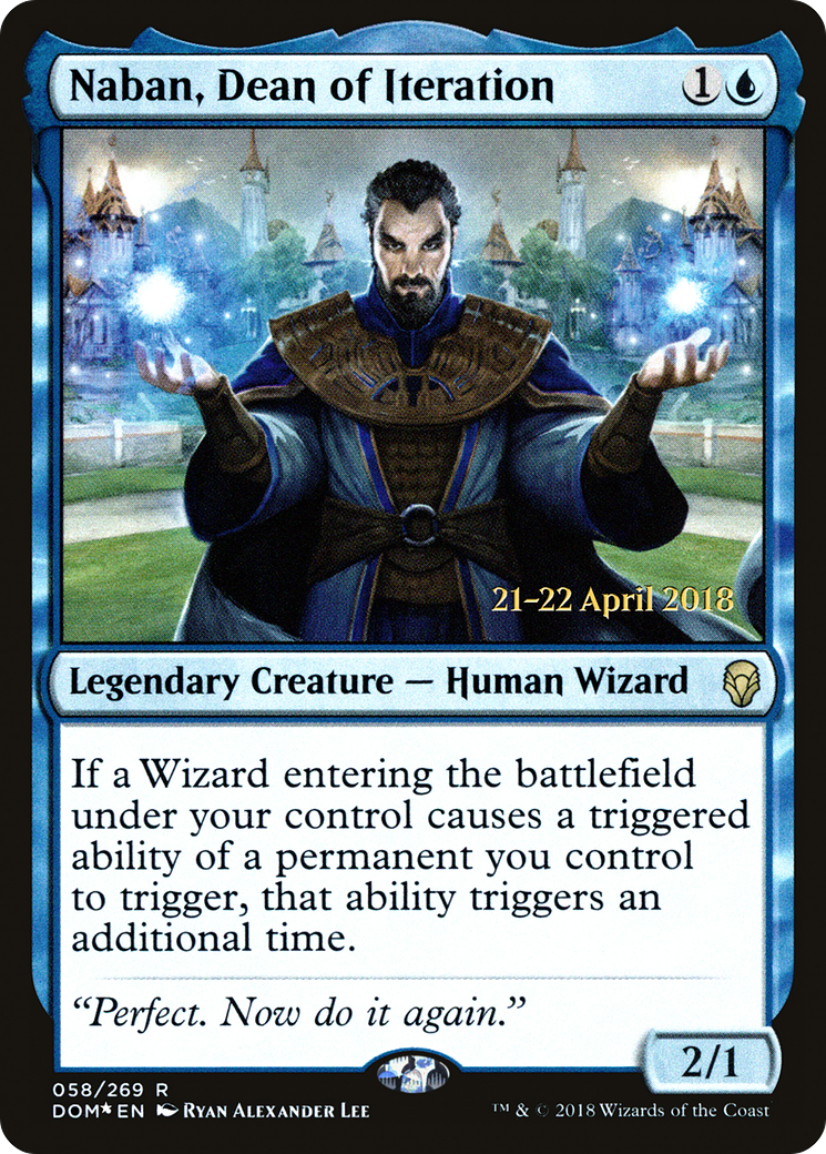 Naban, Dean of Iteration [Dominaria Prerelease Promos] - The Mythic Store | 24h Order Processing