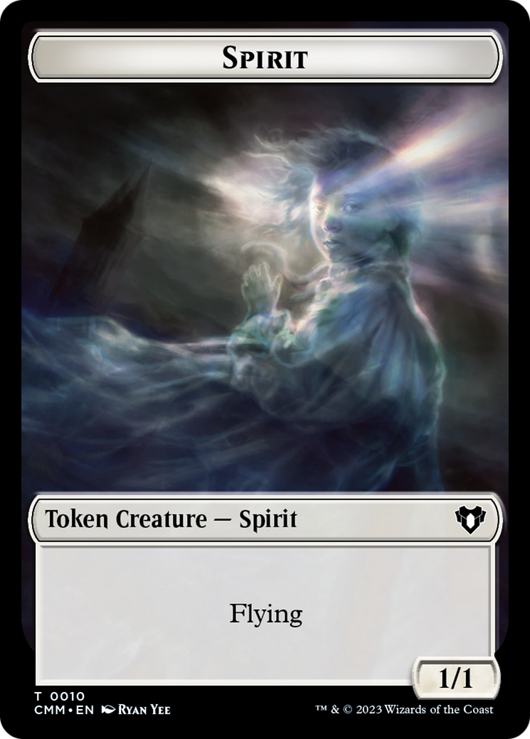 Spirit (0010) // Graveborn Double-Sided Token [Commander Masters Tokens] - The Mythic Store | 24h Order Processing