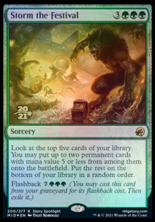Storm the Festival [Innistrad: Midnight Hunt Prerelease Promos] - The Mythic Store | 24h Order Processing
