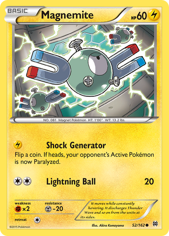 Magnemite (52/162) [XY: BREAKthrough] - The Mythic Store | 24h Order Processing