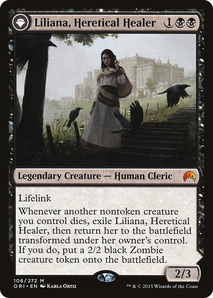 Liliana, Heretical Healer // Liliana, Defiant Necromancer [Magic Origins] - The Mythic Store | 24h Order Processing