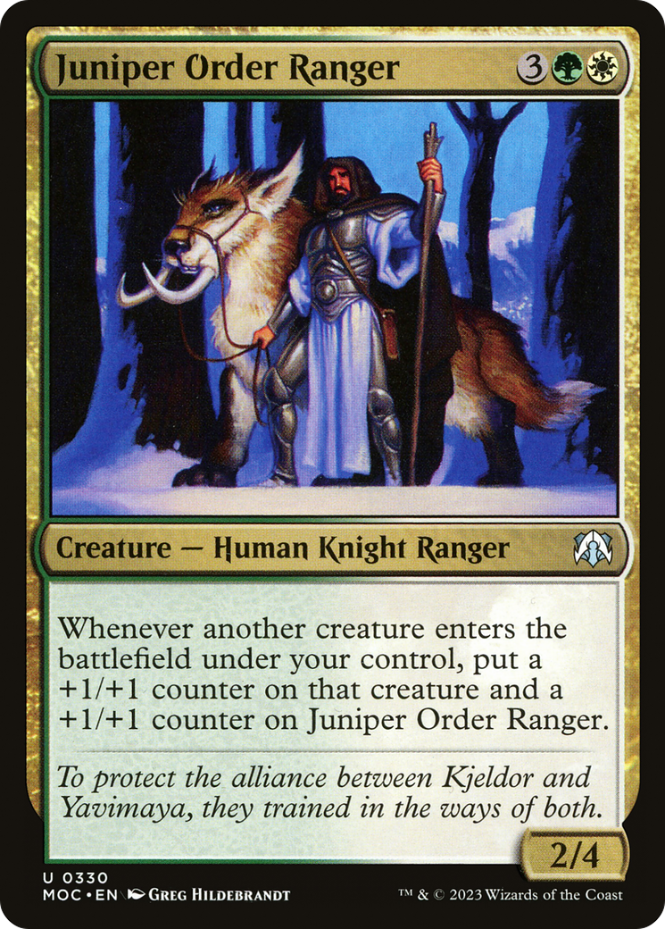 Juniper Order Ranger [March of the Machine Commander] - The Mythic Store | 24h Order Processing
