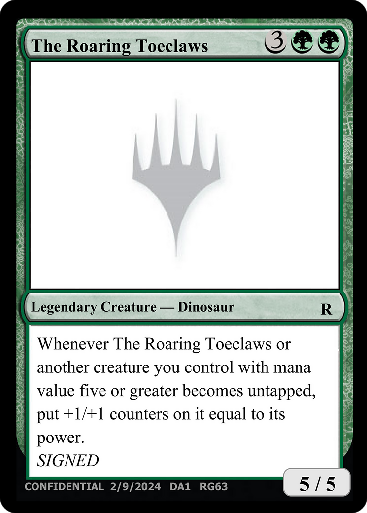 The Roaring Toeclaws [Unknown Event] - The Mythic Store | 24h Order Processing