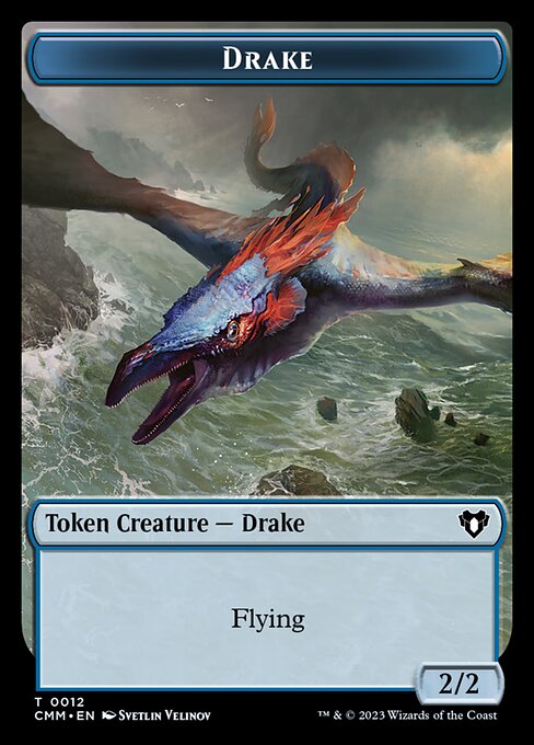 Spirit (0010) // Drake Double-Sided Token [Commander Masters Tokens] - The Mythic Store | 24h Order Processing