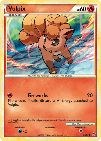 Vulpix (68/95) [HeartGold & SoulSilver: Unleashed] - The Mythic Store | 24h Order Processing