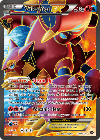 Volcanion EX (107/114) [XY: Steam Siege] - The Mythic Store | 24h Order Processing